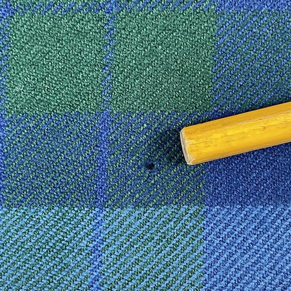 Al Jean Canada Pure Wool Tartan Wrap Kilt Skirt Vintage Size 8 Lite Blue Green - Picture 12 of 16